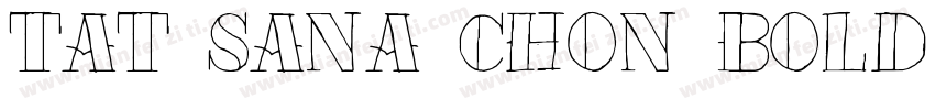 TAT Sana Chon Bold字体转换